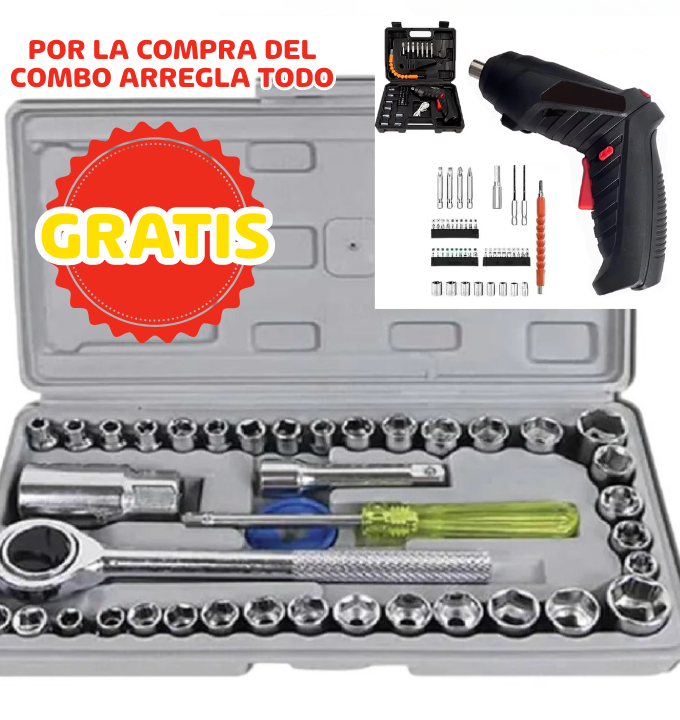 COMBO ARREGLA TODO 2 MALETINES DE HERRAMIENTAS