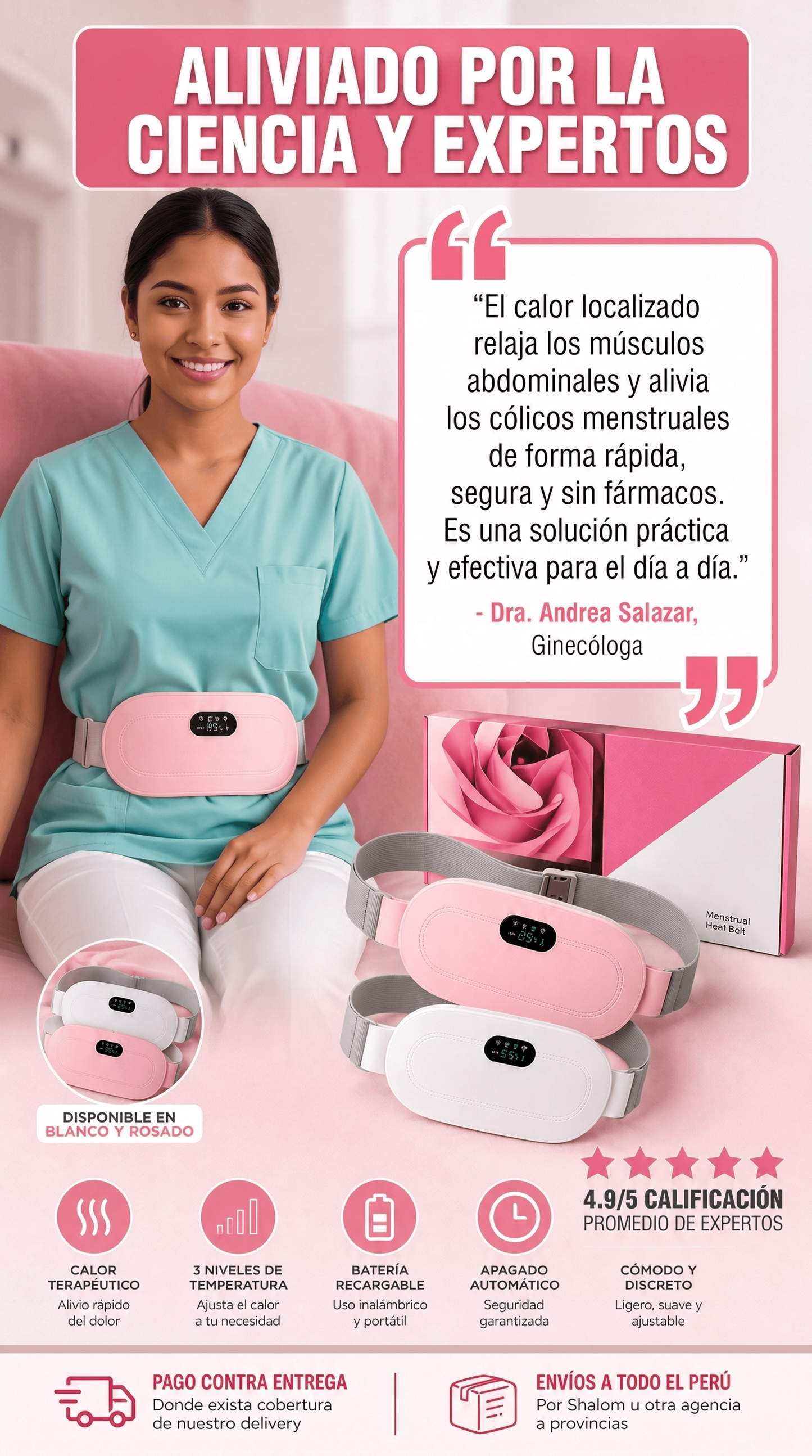 CALENTADOR PARA CÓLICOS MENSTRUALES